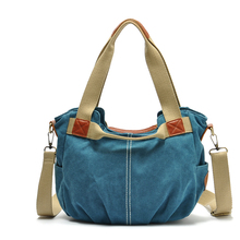 New Arrived casual canvas bag women fashion shoulder handbag travel bag outdoor canvas bag free shipping
