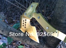 Special Price! The Second-generation Golden ax CF Gold Tomahawk Cross Fire  Camping Outdoor Essential  Life-saving Free Shipping
