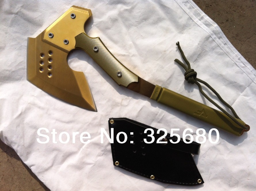 Special Price The Second generation Golden ax CF Gold Tomahawk Cross Fire Camping Outdoor Essential Life