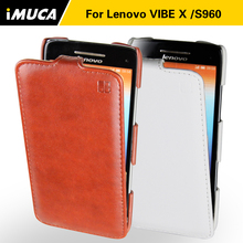 IMUCA new 2014 fashion brand Original Lenovo S960 vibe x luxury flip Leather Case cover S960 android cell phone cases covers