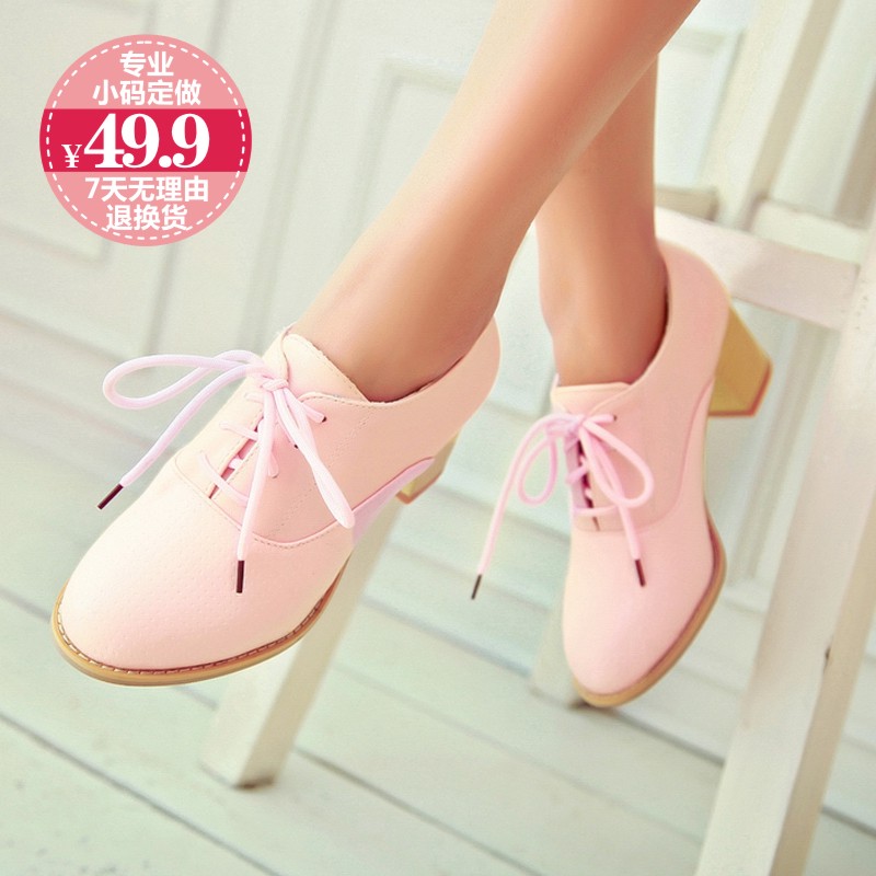 High heeled shoes female spring and autumn shoes comfortable thick heel single shoes women s casual