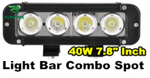 40W 7 8 Inch LED Light Bar for Working Driving Boat Car Truck 4x4 SUV ATV