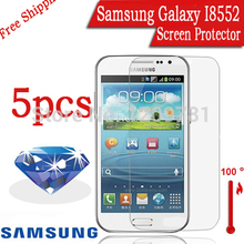 5pcs Diamond Sparkling Original Cell Phone Samsung Galaxy Win i8552 Screen Protector.New Samsung i8552 i8558 LCD Protective Film