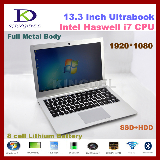 Kingdel 13 3 4500U Processor I7 laptop notebook with 4GB RAM 128GB SSD 1920 1080 Metal