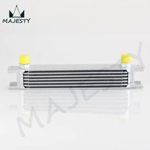 UNIVERSAL 7 ROW AN-10AN UNIVERSAL ENGINE TRANSMISSION OIL COOLER BRITISH TYPE silver