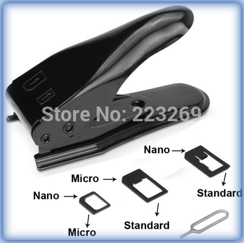 Купить двойной нано микро сим резак с микро стандарт sim адаптер и ...