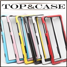 1pcs lot free shipping High quality Dual color PC TPU Frame Bumper Case For Sony Xperia