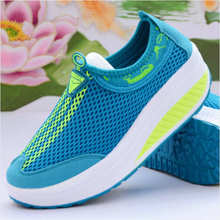 2014 breathable sneakers for women sport shoes running shoes light network Summer sneakers platform free shipping