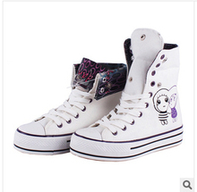 Free shipping new 2014 summmer womens sneakers canvas shoes for women with casual shoes sandals White