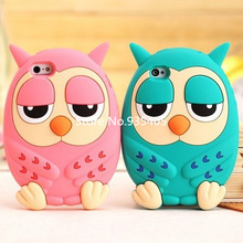 2014 new three-dimensional 3D owl phone case for iphone 5 5s Cartoon silicone mobile phone case for iphone