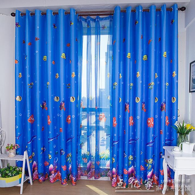 home decor childrens shade curtains environmental underwater world of anime cartoon boy and girl bedroom curtain 4 colors - Home Decor Curtains home decor childrens shade curtains environmental underwater world of anime cartoon boy and girl bedroom curtain 4 colors - Home Decor Curtains