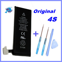 1pc for iPhone4s original disassemble 3.7V 1420 mAh Internal Built-in Li-ion Battery + batery tools charger Free Shipping