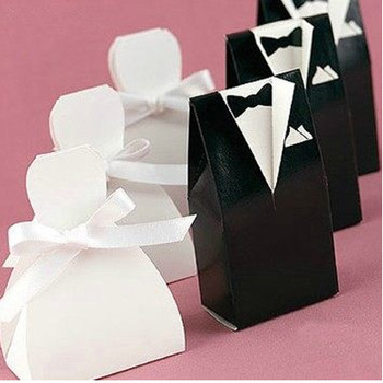 Ribbon Bride And Groom Favor Gifts Boxes For Guests Beach Wedding ...