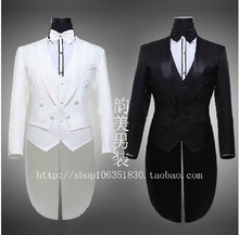 Free shipping New 2014 Men s Brand Men s Black Tuxedo Dress Costumes Chorus Singer Clothing