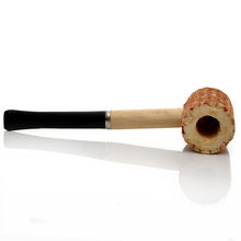 Free Shipping 2015 NEW New Fashion Medium Corn Shape Tobacco Smoking Pipe Black