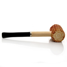 Free Shipping 2015 NEW New Fashion Medium Corn Shape Tobacco Smoking Pipe Black