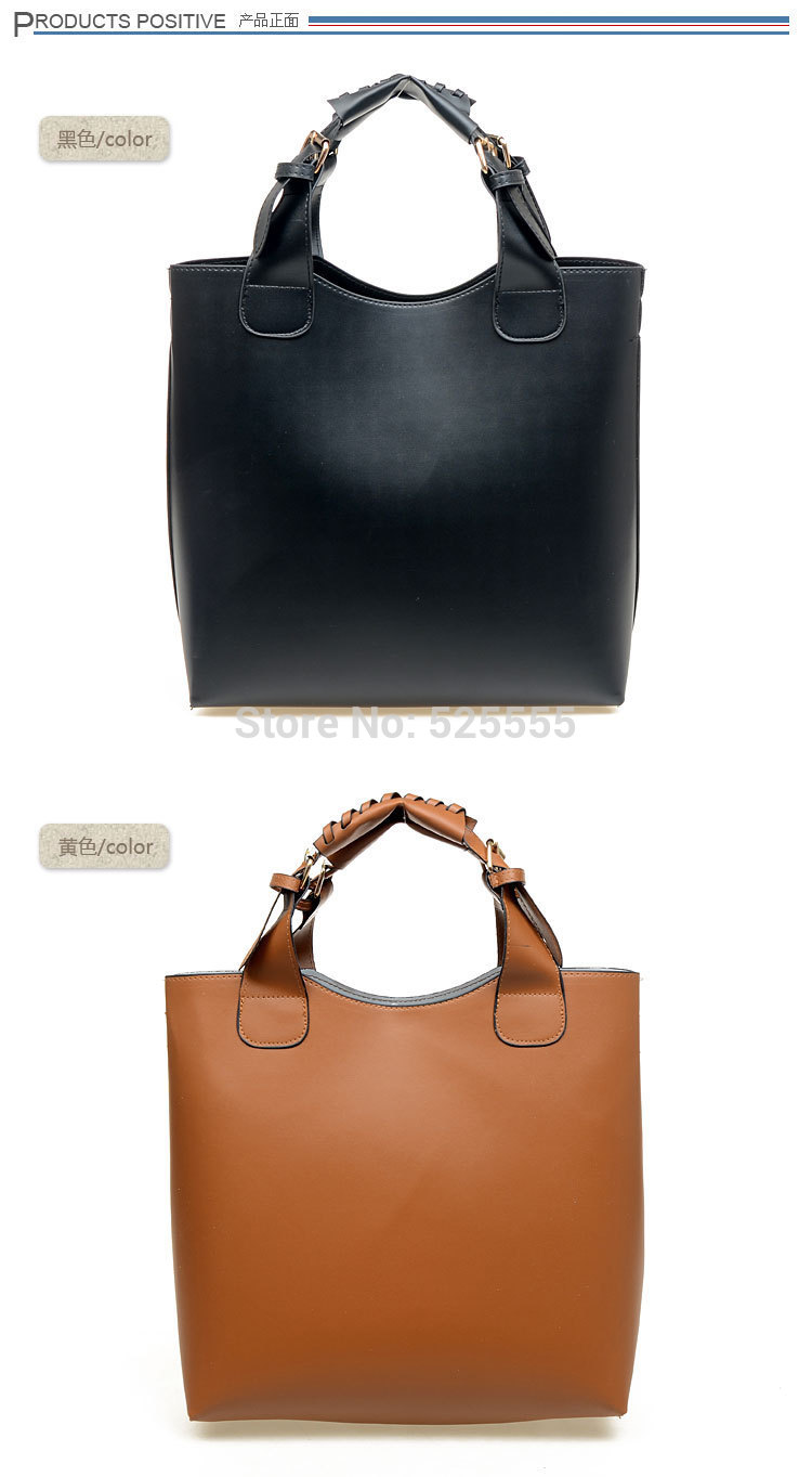 Free shipping 2014 summer Vintage New women lady handbag Leather purse tote shoulder bag Composite Bag