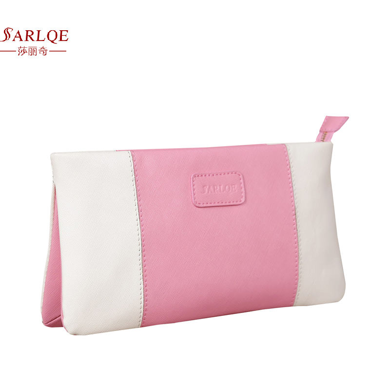 Sally fashion day clutch female clutch color block one shoulder cross body bag leather bag clutch