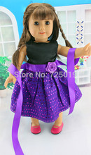 Free shipping hot 2014 new style Popular 18 American girl doll clothes dress