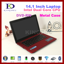 KINGDEL 14.1 inch laptop notebook with Intel N2600 Dual Core 1.6Ghz, 2GB RAM& 500GB HDD, Webcam, DVD-RW,1080P HDMI, Windows 7