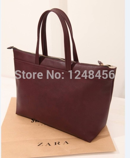 Free Real New Medium 30 50cm Interior Slot Pocket Zipper Shipping 2014 Spring And Summer Bag