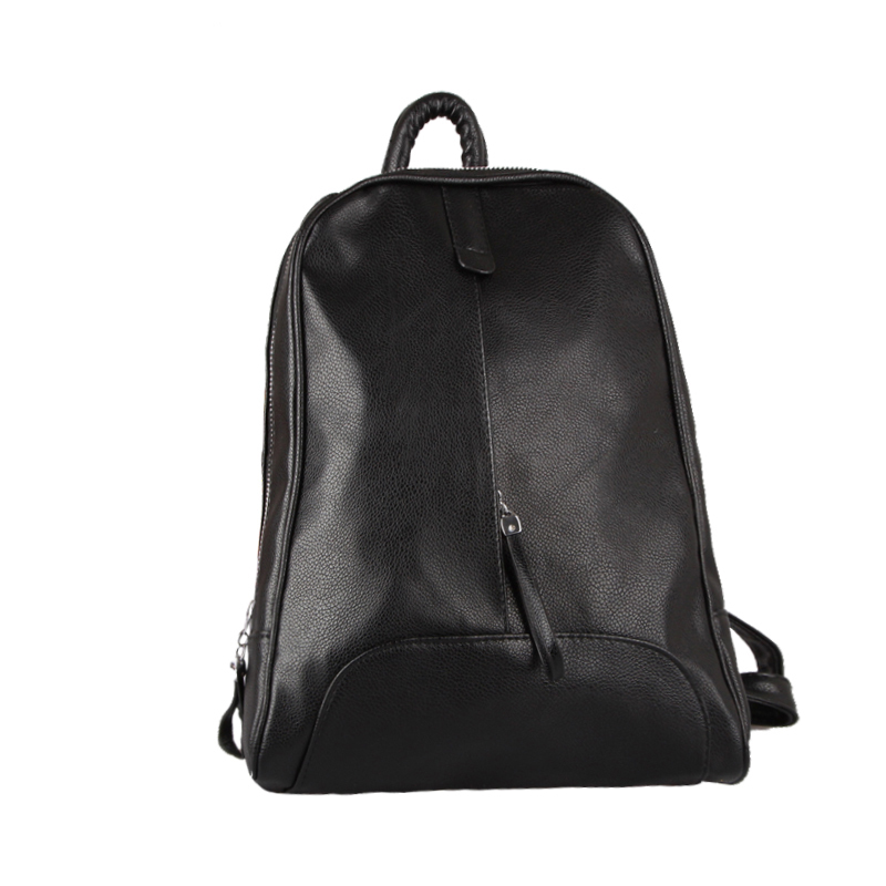 Black PU Backpack School Backpack Teenage College Book Bag Waterproof Women Designer Bag Famous Brand Cute
