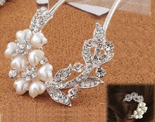 Delicate Classic DIY Vintage Jewelry Crystal Pearl Beaded Hairpins Hair Stick Hair Clips Beauty Tool Women