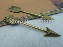 Free Shipping  20pcs  11*63mm Ancient bronze  Cupid Arrow Charms Metal Jewelry Making Jewelry Findings