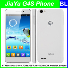 Original jiayu g4s g4s+ octa core mtk6592 1.7GHz android4.2 2gb ram 16gb rom 13MP camera Gorilla glass II screen GPS cell phone