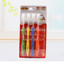Korean toothbrush Ultra soft gum protective anion health bamboo charcoal toothbrush 4pcs 1pack TB18