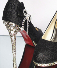 Free shipping Hot Sale 10cm High Heels Women Pumps Diamond Shoes Wedding Shoes Multicolor Wholesale Retail
