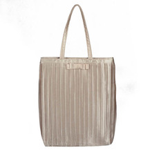 Lady satin handbag Women ruffled shoulder bag Satin tote bags High Quality Lady Satin Material Bag