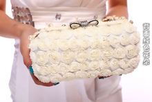 New European Beautiful flower women clutches,Romantic Elegant evening bags,dinner bag,Noble princess women bags,women handbag