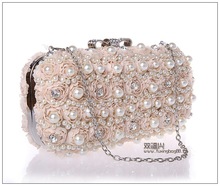2015 New European Beautiful Flower Women Clutch romantic Elegant Evening Bags shoulder bags noble Princess women