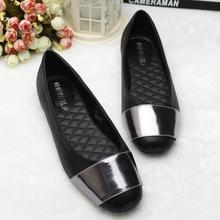 2014 New women flats leather women pointed toe single shoes platform candy color autumn solid color