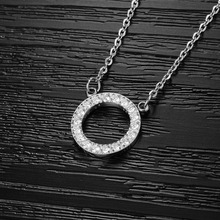 Jewelry Perfect Sexy Short Collarbone Necklace For Women Stainless Steel Pendant Full Of Crystal Shing Jewlery