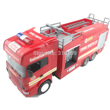 Wireless control Fire Engine Remote Control Fire Salvation Truck 1 18 RC Fire Fighting Truck Model