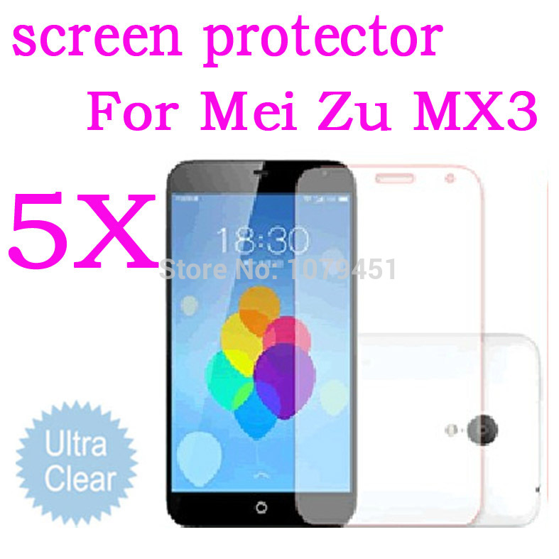 New Original MEIZU MX3 Quad Quad Core 5 1 screen protectors ultra clear Screen Protective Film