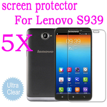 Lenovo S939 Octa Core  MTK6592 6″ inch  screen protector,5pcs ultra-clear Screen Protective Film for Lenovo S939,Hot brand