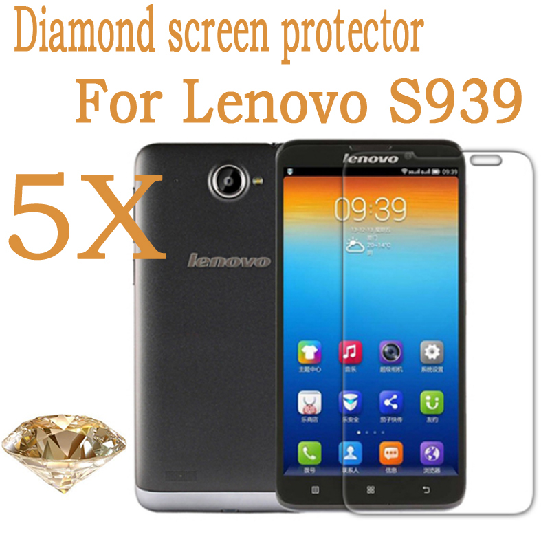 5pcs Lenovo S939 Octa Core MTK6592 6 inch Diamond screen protector Original protective film Lenovo s939