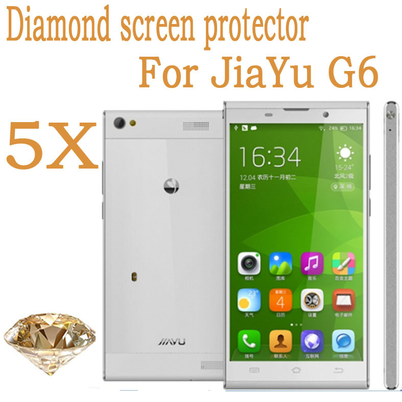 5pcs Android Diamond cellphone screen protector for JIAYU G6 JIAYU G6 MTK6592 Octa Core 5 7