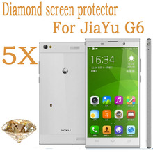 5pcs Android Diamond cellphone screen protector for JIAYU G6,JIAYU G6 MTK6592 Octa Core 5.7″ Screen Protective Film.freeshipping