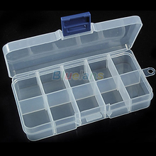 5pcs Wholesale New Storage Case Box 10 Compartment for Nail Art Tips Sundeies Jewelry