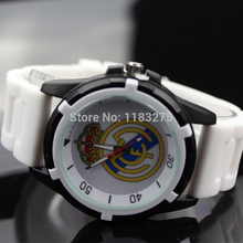 Hot Sale Real Madrid fans souvenirs male fashion casual sports watch silicone alloy quartz wristwatches men