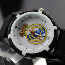 Hot Sale Real Madrid fans souvenirs male fashion casual sports watch silicone alloy quartz wristwatches men