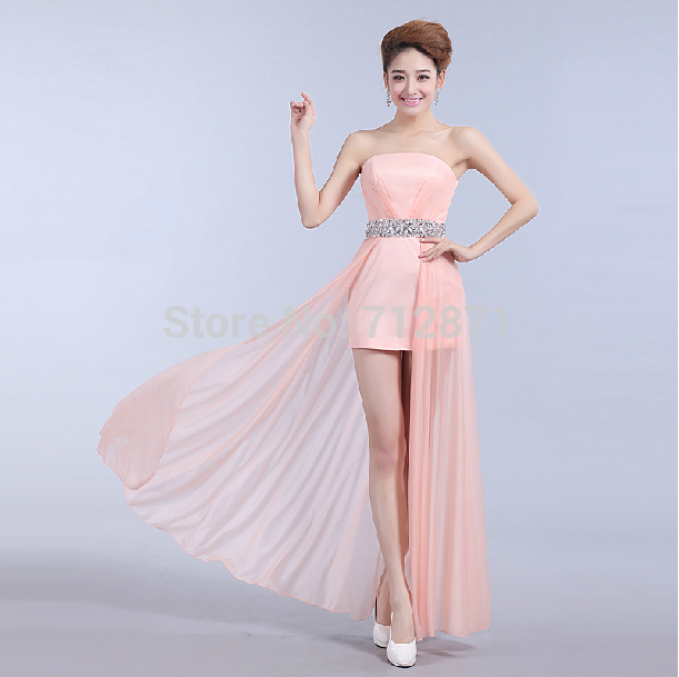 2014 ready to ship in stock wholesale price asymmetrical Prom Dresses ...