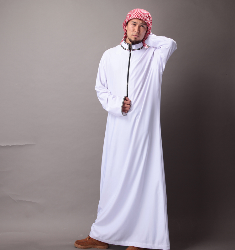 Fashion Dubai Designs Mens Summer Abayas Moslem Long Clothing Kaftan