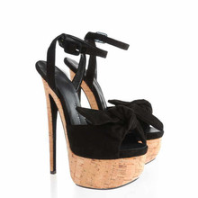 High Quality 8 Colors High Heel Fashion Sexy Ladies Bowtie Summer Sandals 2014