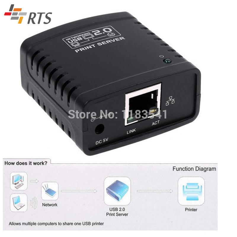 Купить высокая скорость usb 2.0 общий usb сервер печати, сервер ...