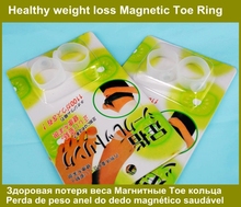 For Weight Loss 1Pair of 2pcs Slimming Silicone Foot Massage Magnetic Toe Ring Fat Burning Health